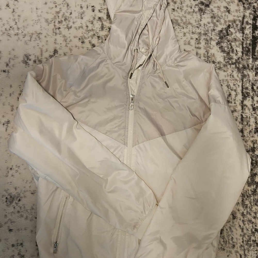 Women's Cream Hooded Jacket